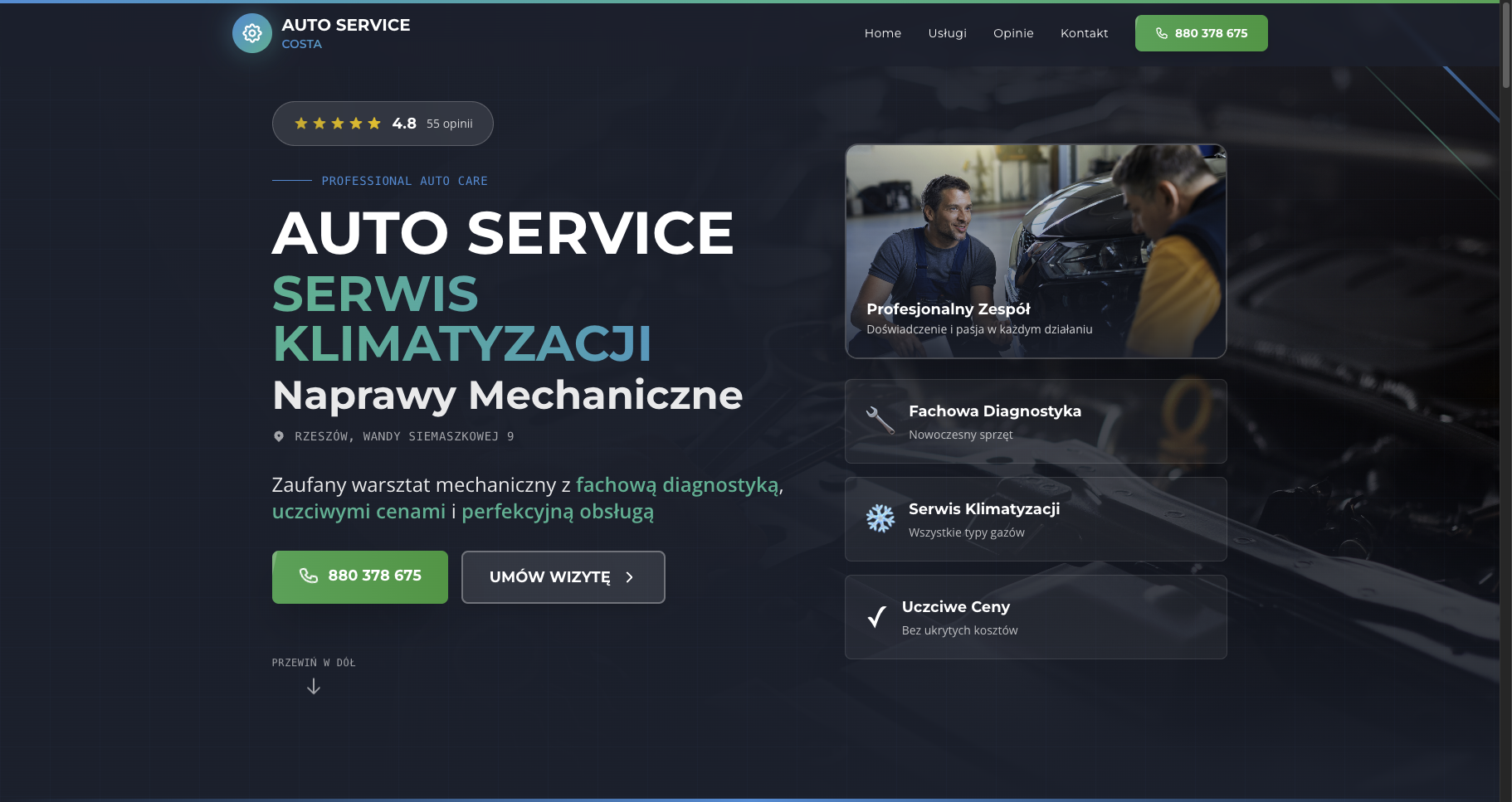 Auto Serwis Costa - Website