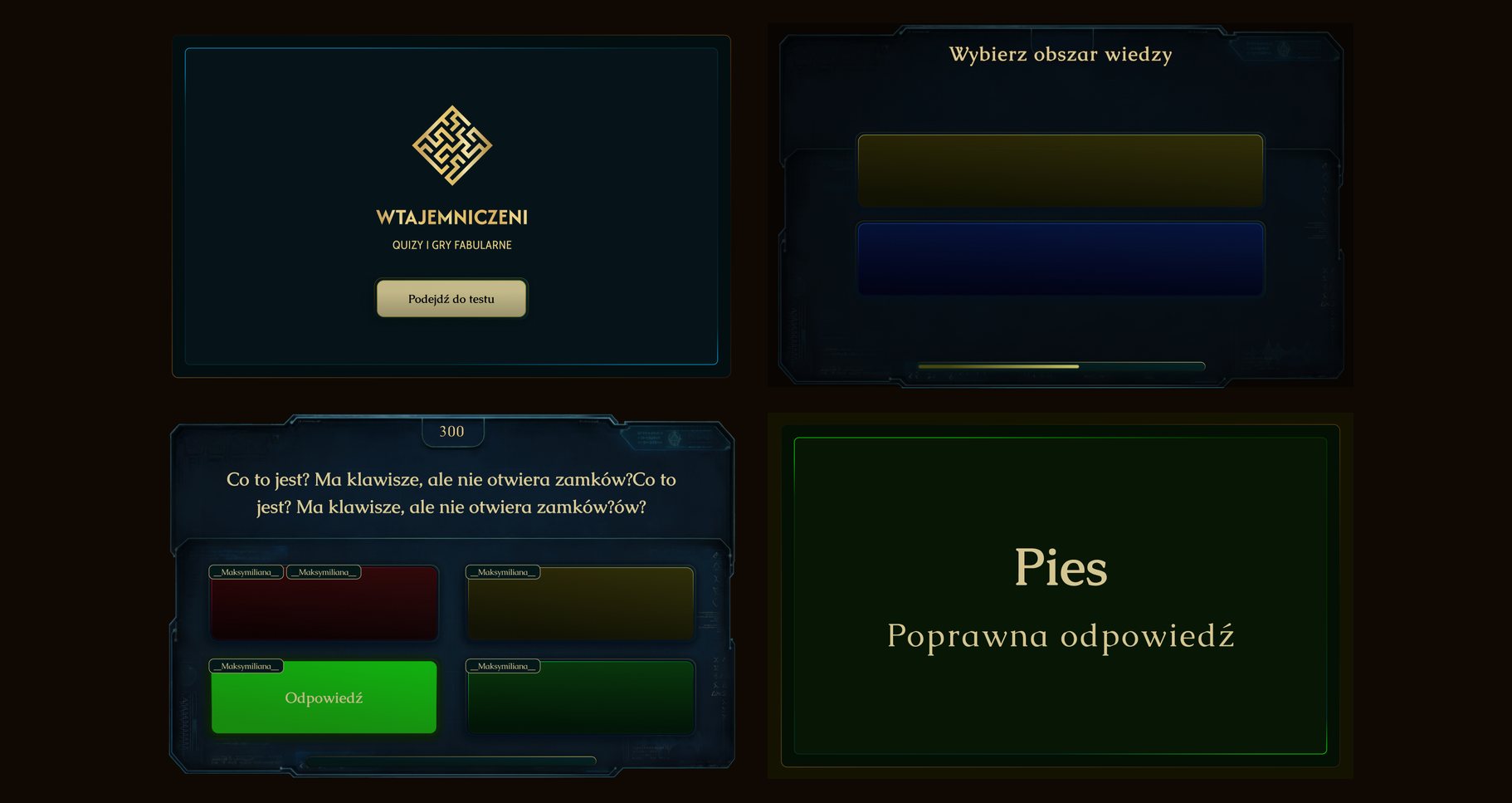 Wtajemniczeni — Quiz Room