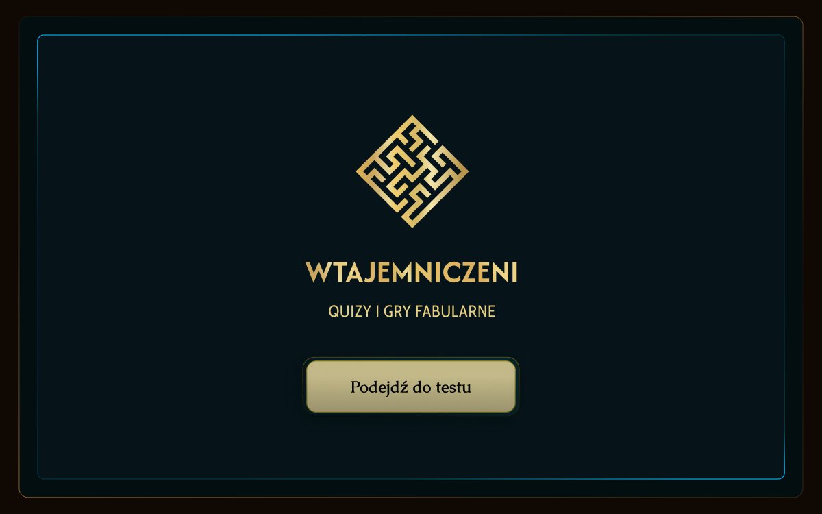 Ekran startowy Wtajemniczeni